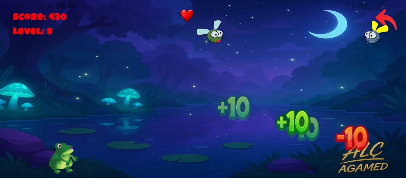 Funny Hunter Frog