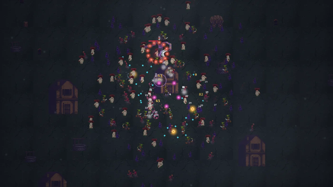 HORDELIGHT gameplay — the Reaper closing in amid a ghost horde