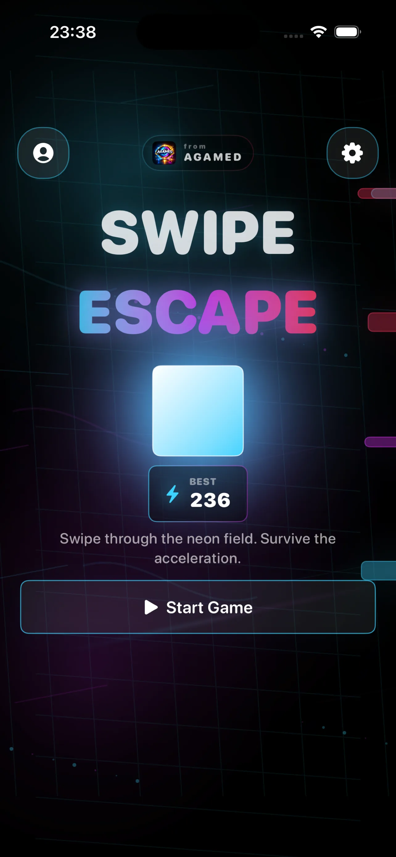 Swipe Escape: Neon Run gameplay