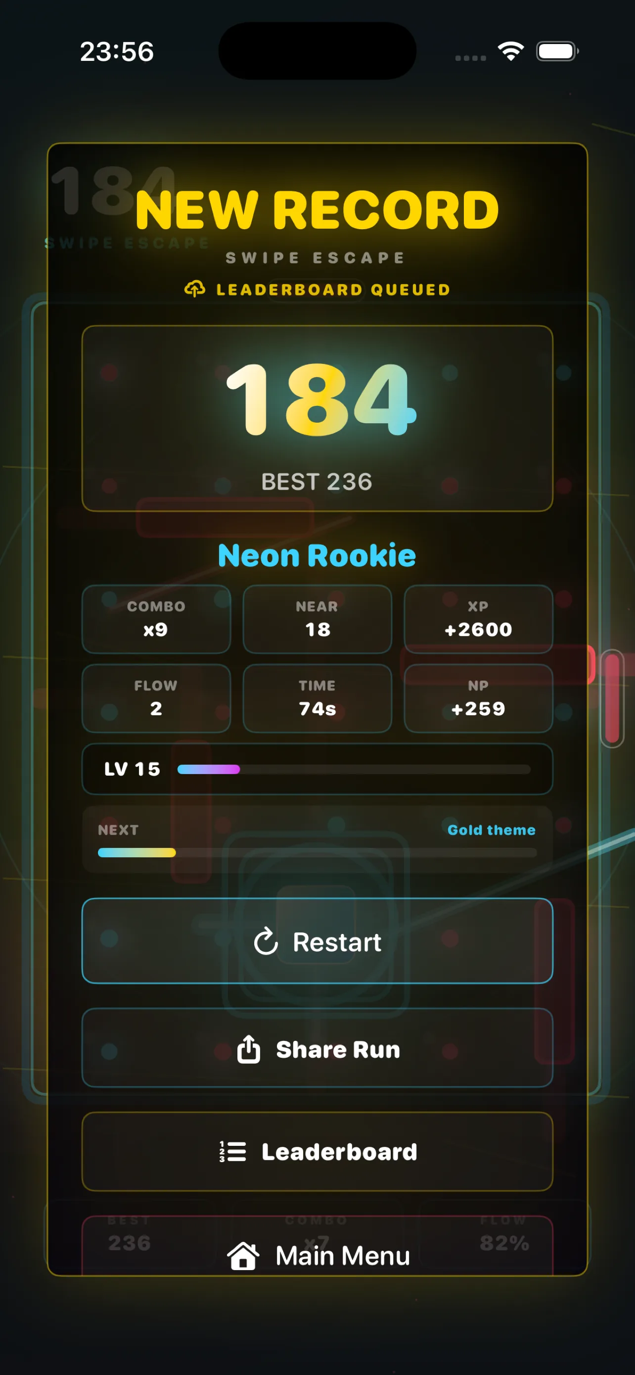 Swipe Escape: Neon Run