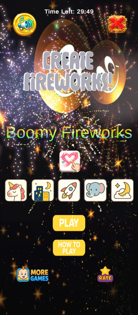 mobile games for kids fireworks game